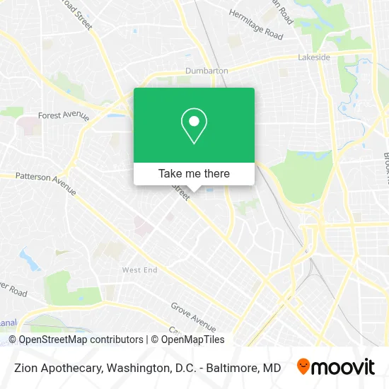 Zion Apothecary map
