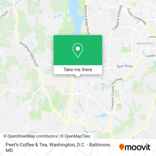 Peet's Coffee & Tea map