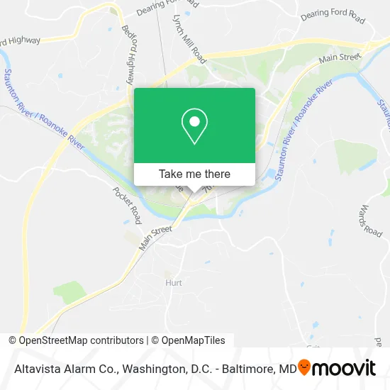 Altavista Alarm Co. map