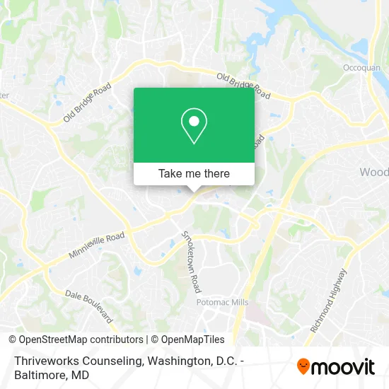 Thriveworks Counseling map