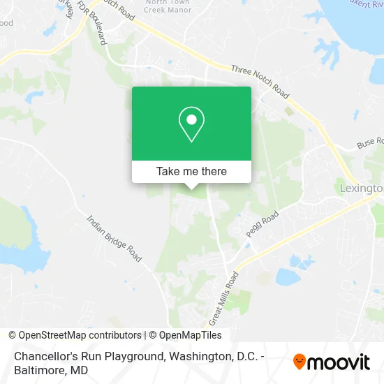 Chancellor's Run Playground map