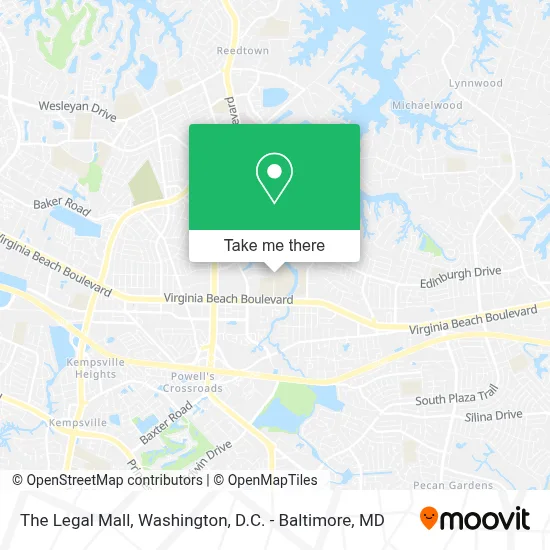 The Legal Mall map
