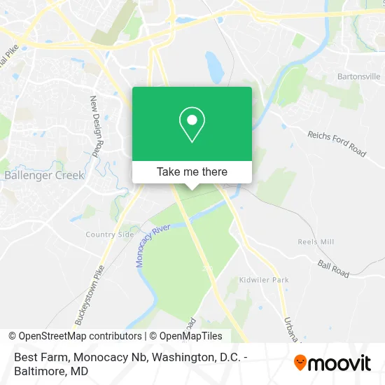 Best Farm, Monocacy Nb map