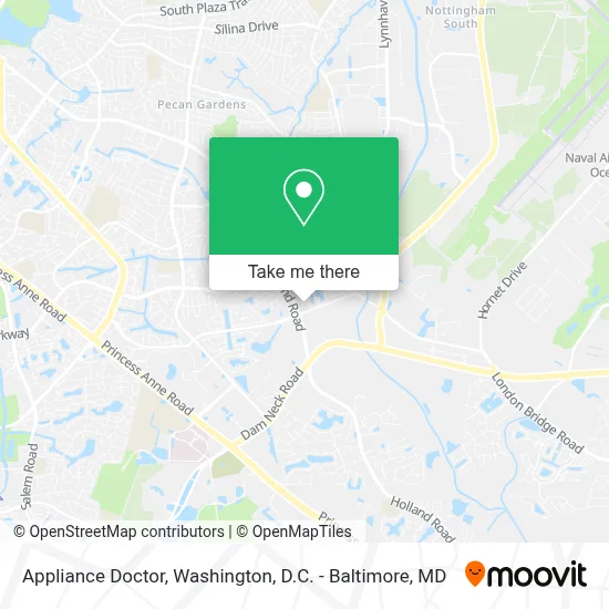 Appliance Doctor map