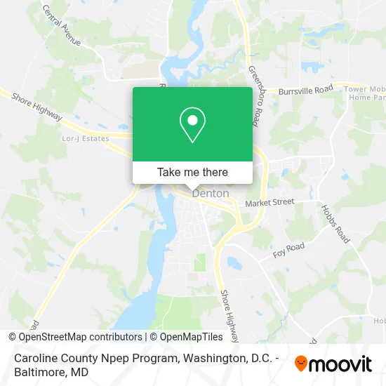 Caroline County Npep Program map