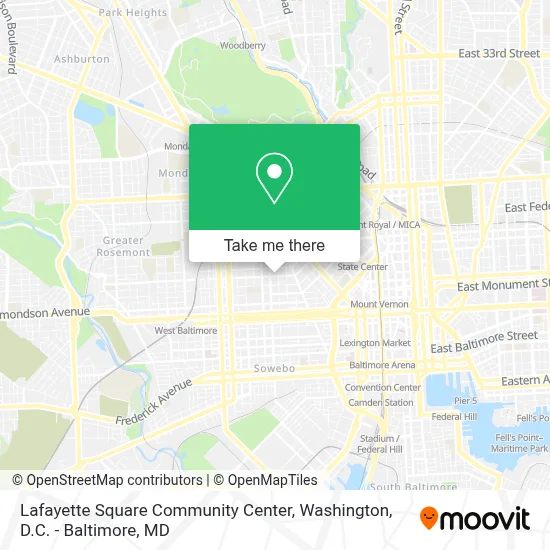 Lafayette Square Community Center map