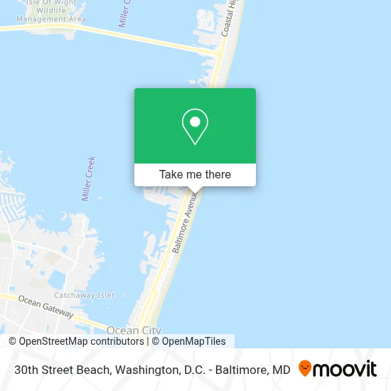 30th Street Beach map