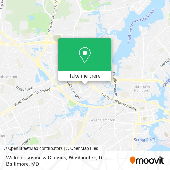Walmart Vision & Glasses map
