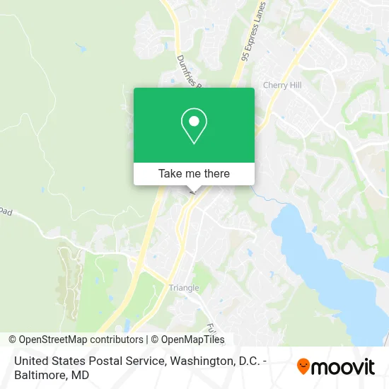 United States Postal Service map