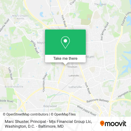 Marc Shuster, Principal - Mjs Financial Group Llc map