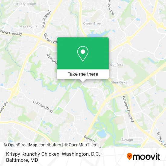 Krispy Krunchy Chicken map