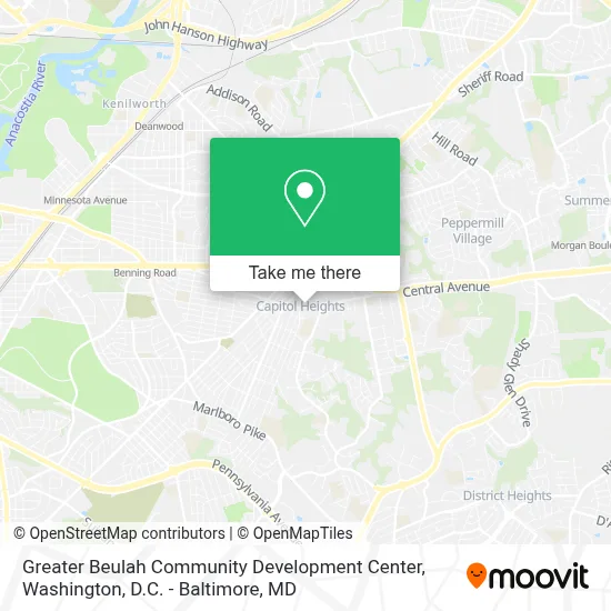 Greater Beulah Community Development Center map