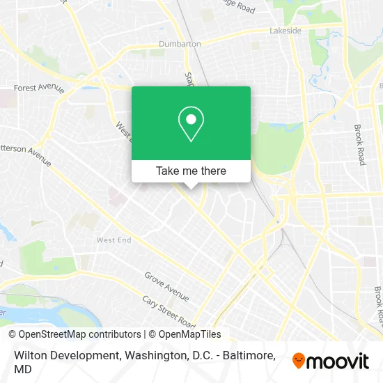 Wilton Development map