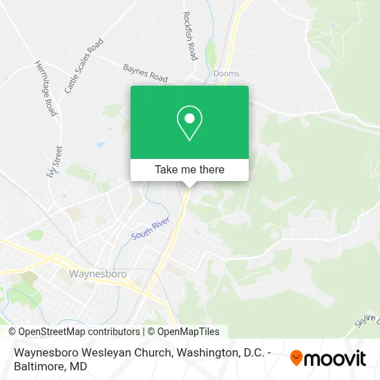 Waynesboro Wesleyan Church map