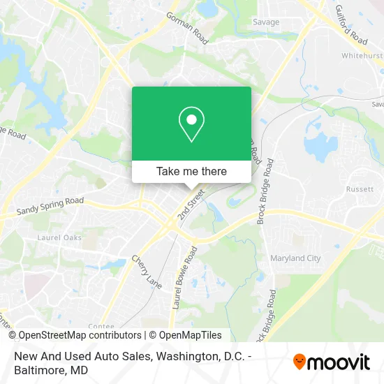 New And Used Auto Sales map