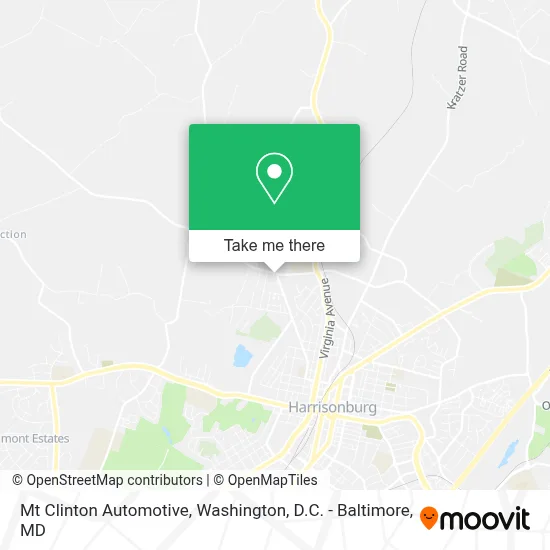 Mt Clinton Automotive map