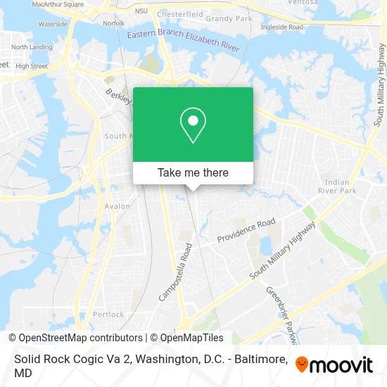 Solid Rock Cogic Va 2 map