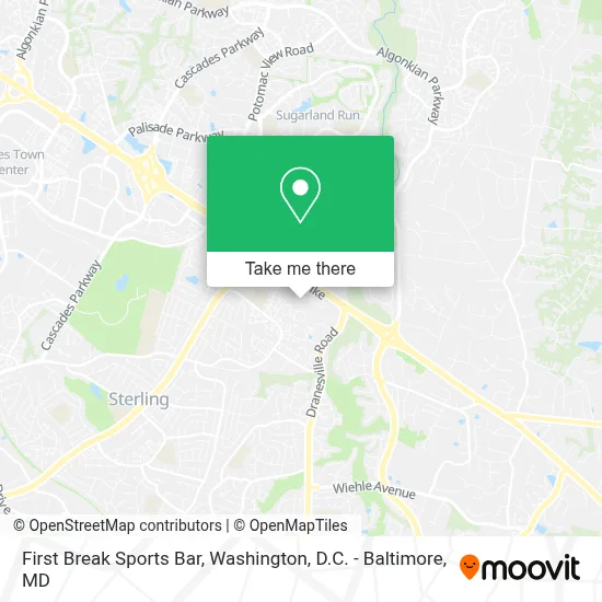 First Break Sports Bar map