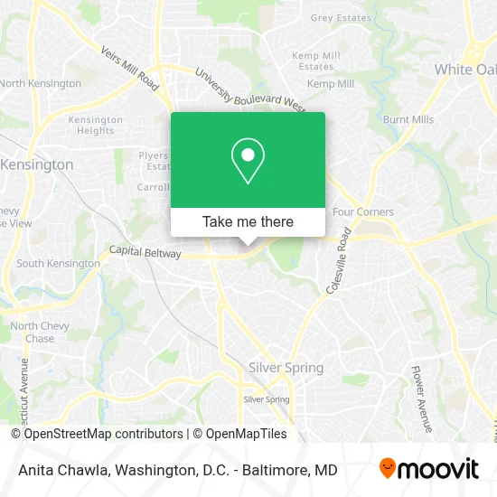 Anita Chawla map