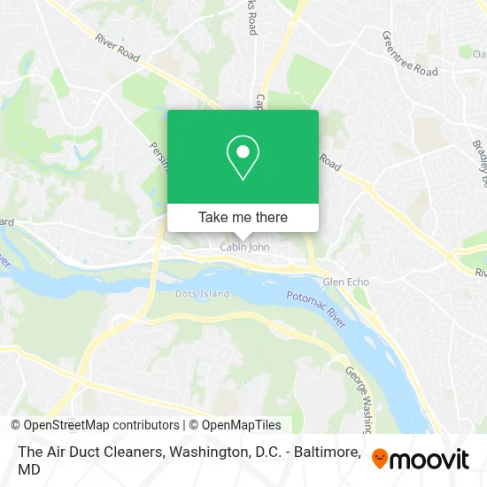 The Air Duct Cleaners map