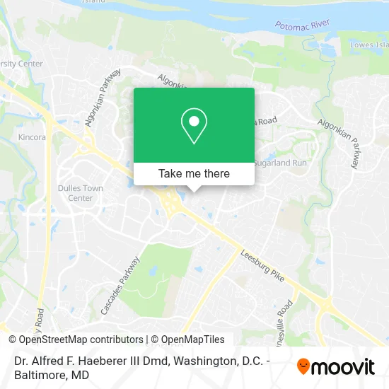 Dr. Alfred F. Haeberer III Dmd map