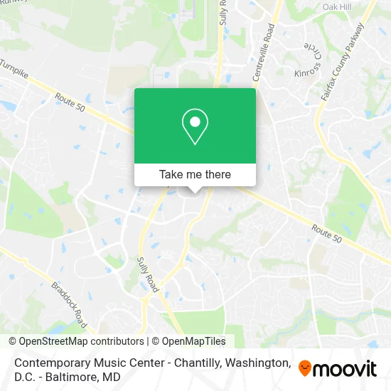 Contemporary Music Center - Chantilly map