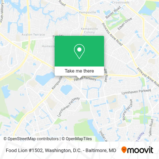 Food Lion #1502 map