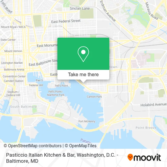 Pasticcio Italian Kitchen & Bar map