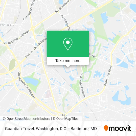 Guardian Travel map