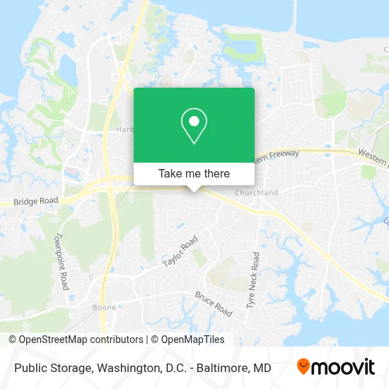Public Storage map