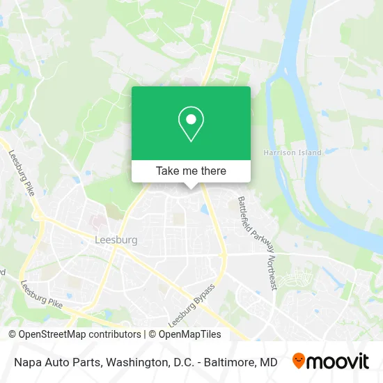 Napa Auto Parts map