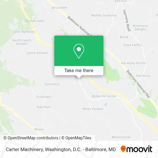Carter Machinery map