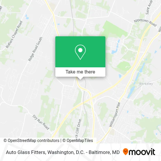 Auto Glass Fitters map
