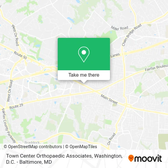 Town Center Orthopaedic Associates map