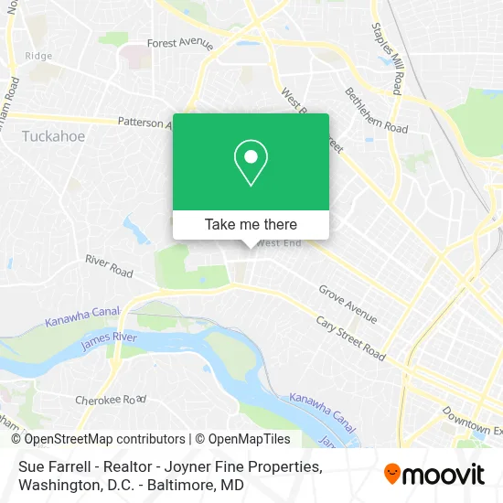 Sue Farrell - Realtor - Joyner Fine Properties map