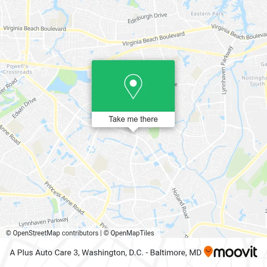 A Plus Auto Care 3 map