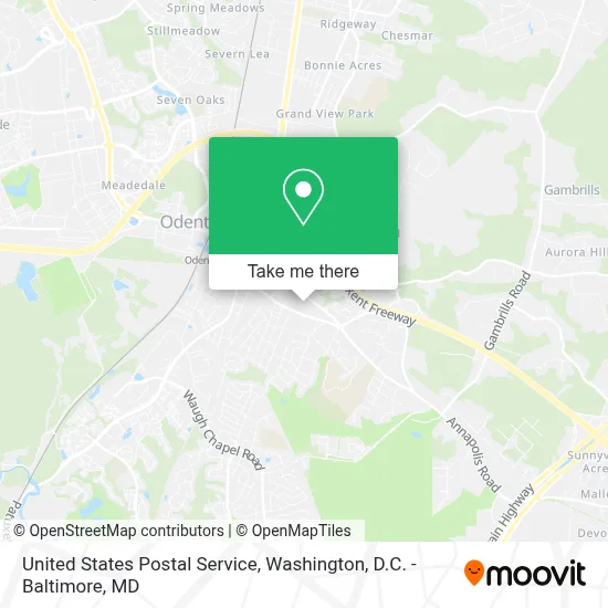 United States Postal Service map