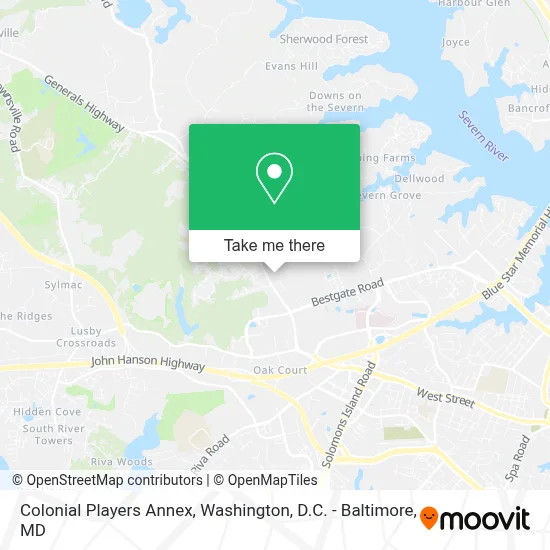 Colonial Players Annex map