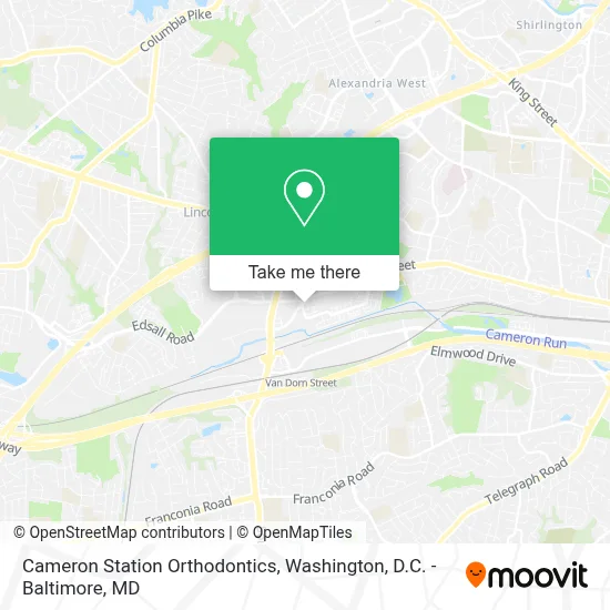 Cameron Station Orthodontics map