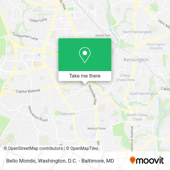 Bello Mondo map