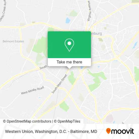 Western Union map