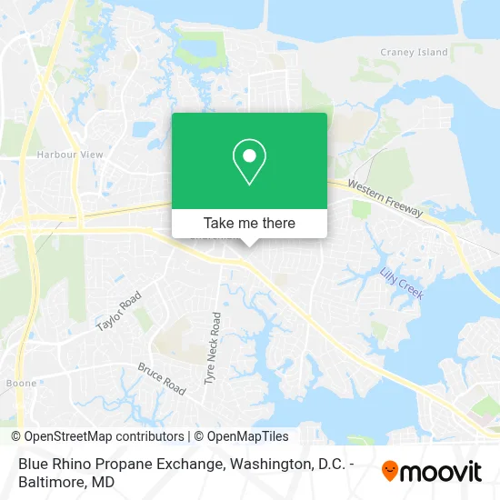 Blue Rhino Propane Exchange map