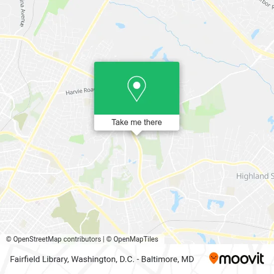 Fairfield Library map