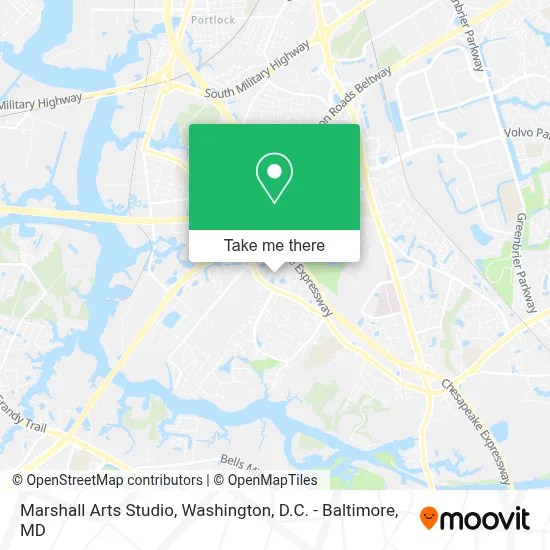 Marshall Arts Studio map