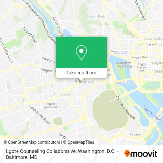 Lgbt+ Counseling Collaborative map