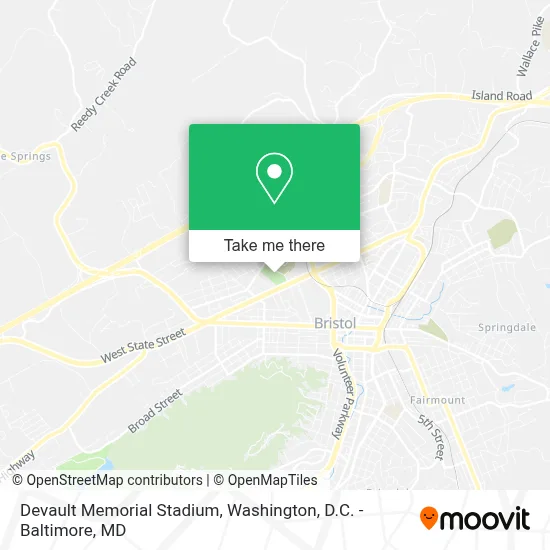 Devault Memorial Stadium map