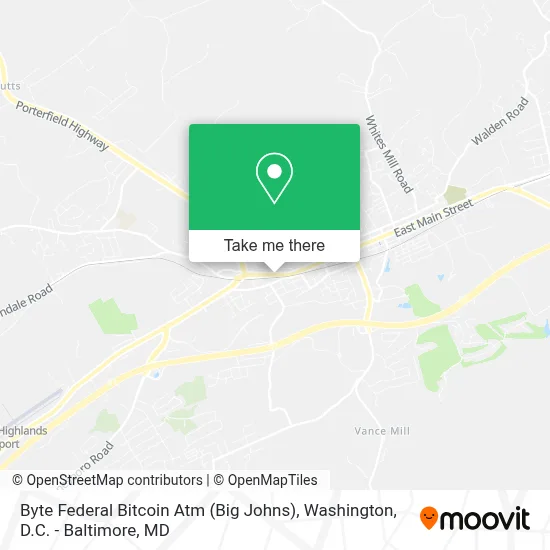 Byte Federal Bitcoin Atm (Big Johns) map