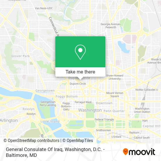 General Consulate Of Iraq map