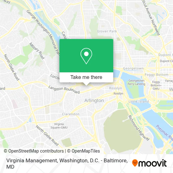 Virginia Management map