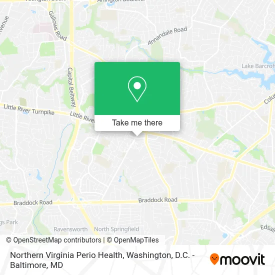 Northern Virginia Perio Health map